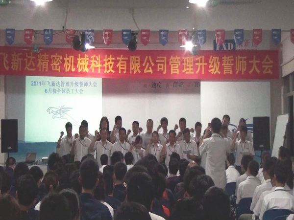 2011年6月3日，飛新達(dá)管理升級誓師大會召開